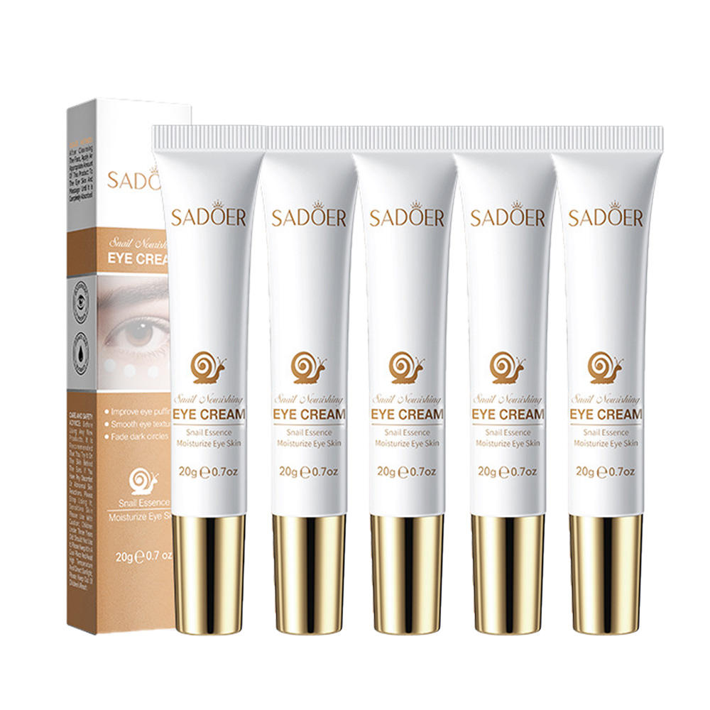 Snail Cream Gel - ครีมบำรุงรอบดวงตา SADOER สูตรหอยทาก ลดเลือนริ้วรอย ลดรอยคล้ำใต้ตา ลดถุงใต้ตา