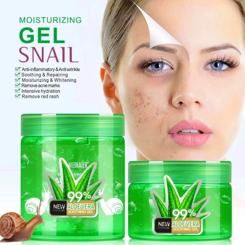 Snail Cream Gel - 150ml 250ml Aloe Vera GEL ธรรมชาติ