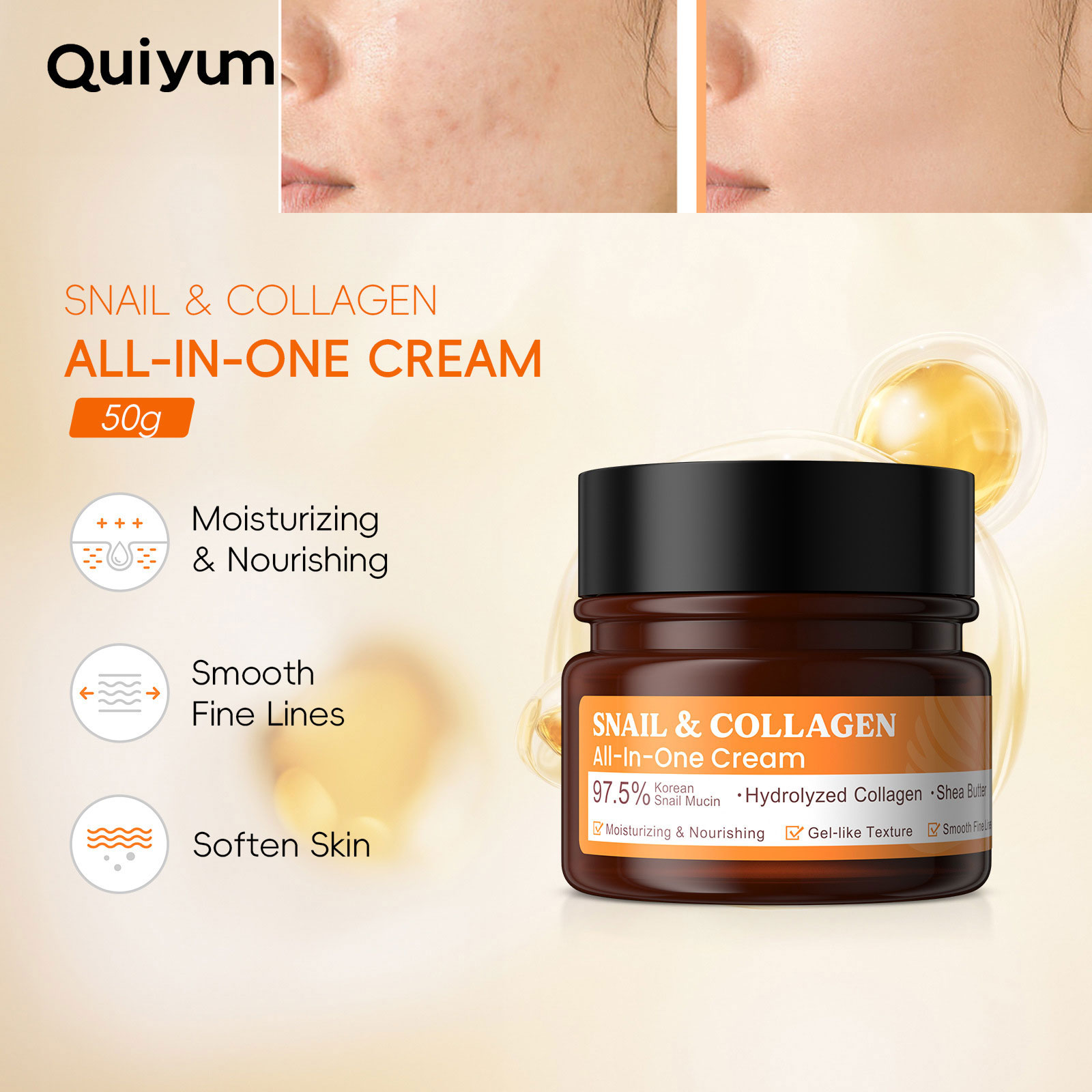 LAIKOU Snail Collagen Face Cre - Snail Cream Gel บทวิจารณ์และราคา