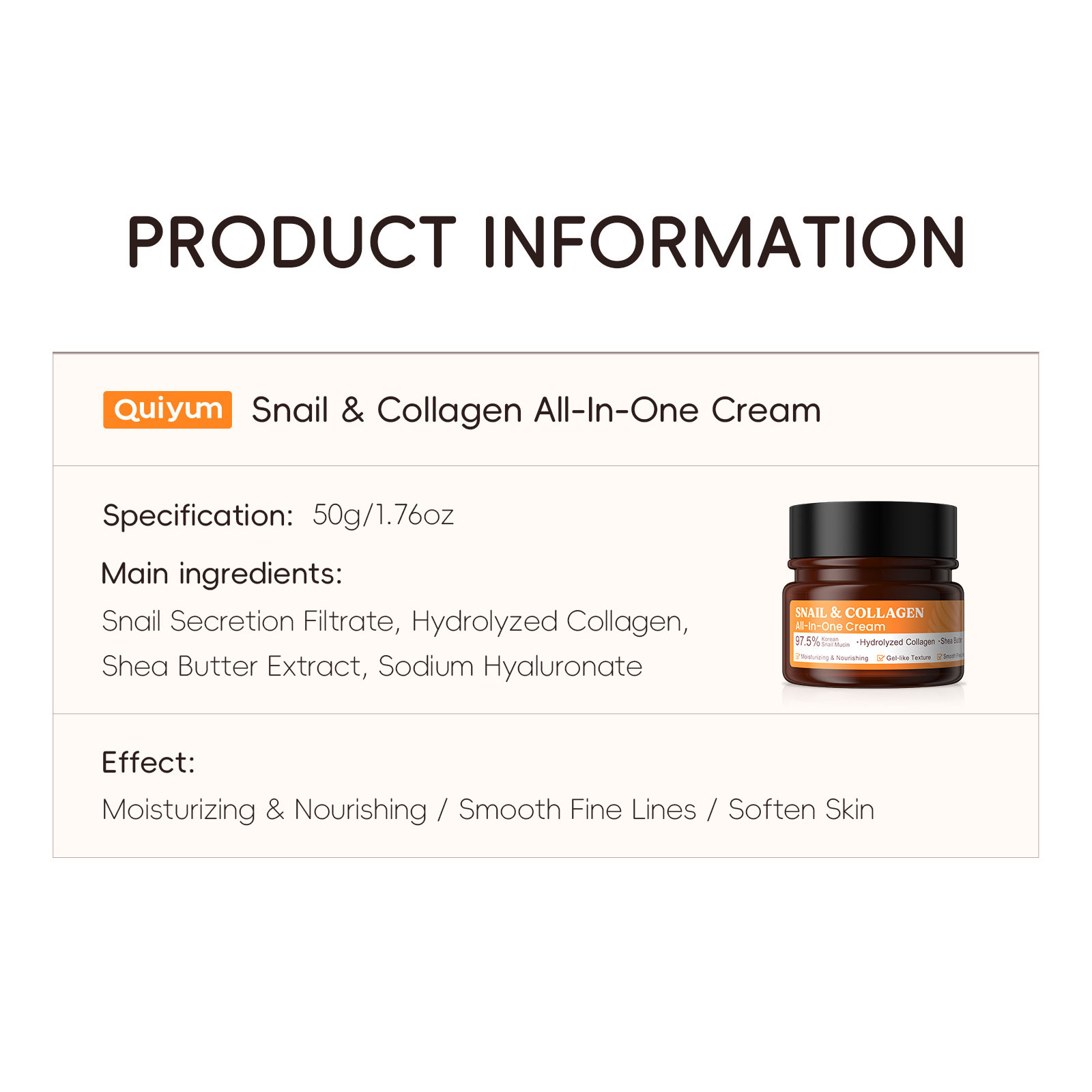 LAIKOU Snail Collagen Face Cre - Snail Cream Gel บทวิจารณ์และราคา