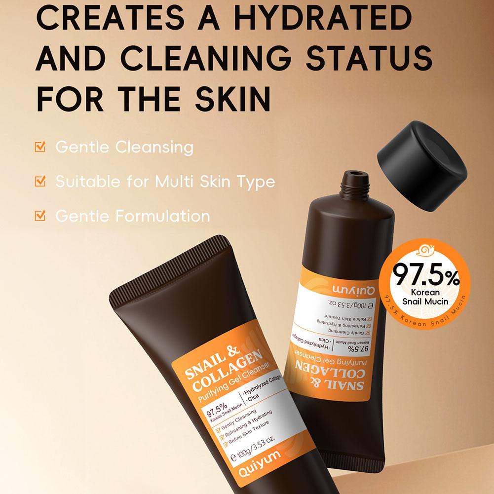 ชุดผลิตภัณฑ์ดูแลผิวหน้าคิวยูม  - Snail Cream Gel บทวิจารณ์และราคา
