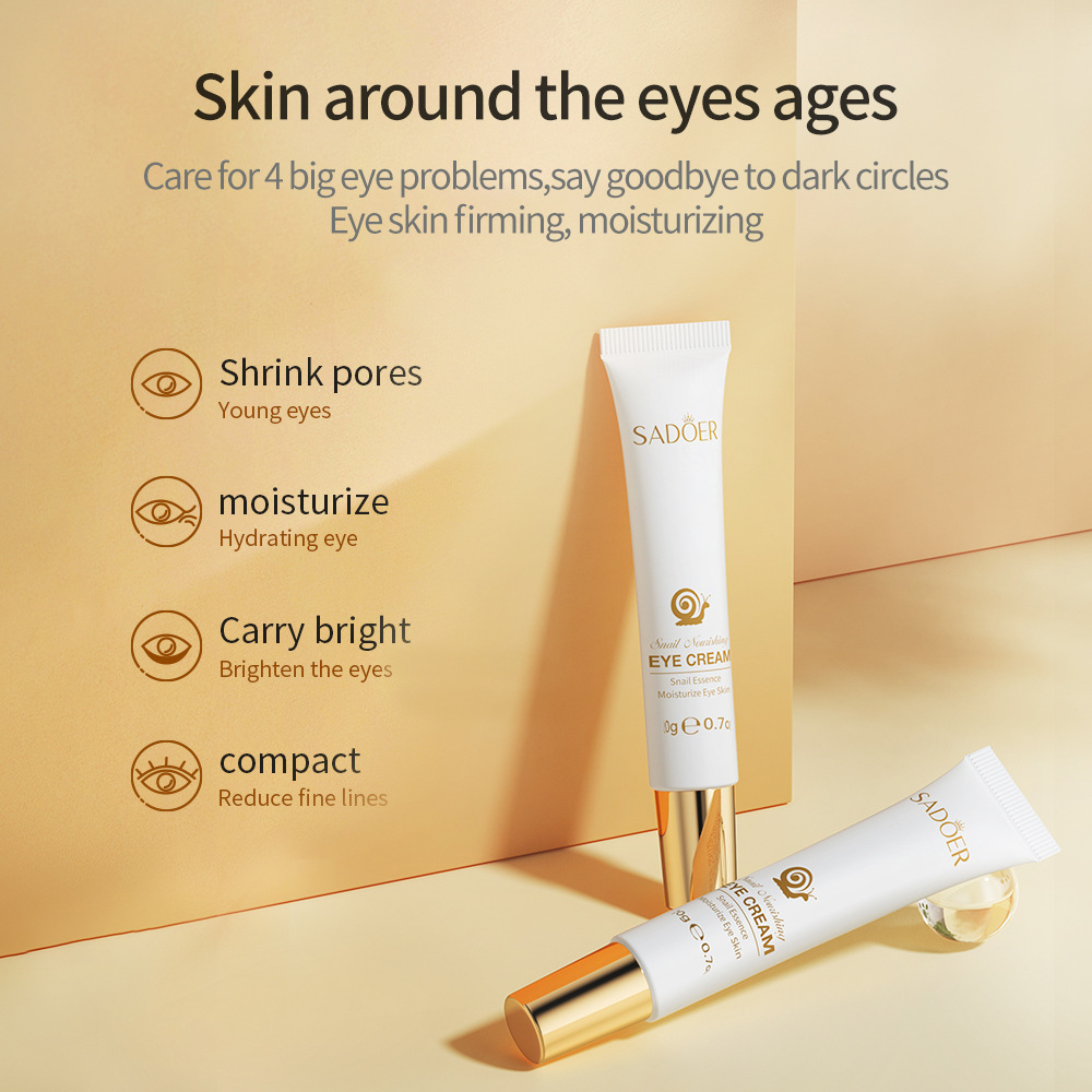 ครีมบำรุงรอบดวงตา SADOER สูตรห - Snail Cream Gel บทวิจารณ์และราคา