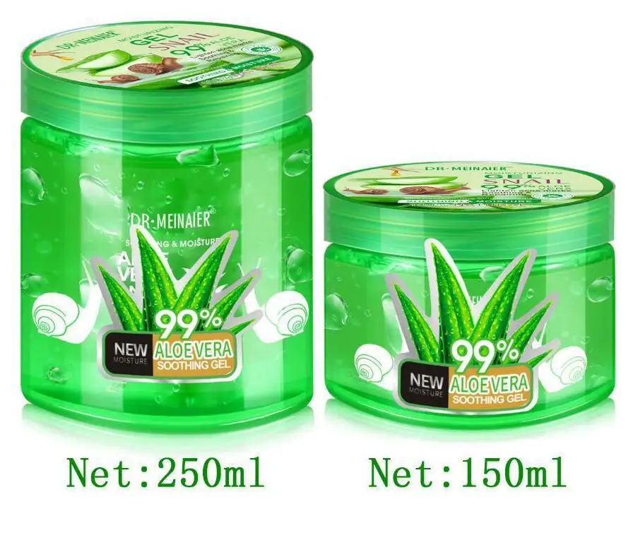 150ml 250ml Aloe Vera GEL ธรรม - Snail Cream Gel บทวิจารณ์และราคา